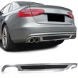 Kép 1/2 - AUDI A4 B8 Limousine Avant 2007-2011 S-LINE stílusú utángyártott hátsó diffúzor rácsos betéttel