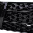 Kép 6/8 - AUDI A1 I 8X 2010-2014 lakkozott fekete méhsejtes-rácsos ködlámpa keret - betét RS stílusban