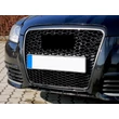 Kép 2/3 - AUDI A6 C6 4F 2004-2011 matt fekete RS stílusú hűtőrács simple fix rendszámtartóval