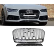 AUDI A6 C7 4G 2014-2018 lakkozott fekete RS Quattro stílusú hűtőrács