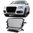 Kép 1/6 - AUDI Q5 8R LCI 2012-2016 lakkozott fekete fényes RS stílusú hűtőrács