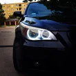 Kép 1/4 - BMW E60 E61 H7 120SMD LED fehér angel eye nappali menetfény karika szett