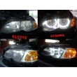 Kép 2/8 - BMW E46 H7 halogén 105COB LED hidegfehér angel eye 