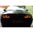 Kép 2/2 - BMW E46 facelift coupe cabrio 110COB LED angel eye narancssárga színű