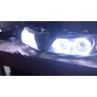 Kép 8/8 - BMW E90 E91 xenon lámpába OPÁL SMD RGB LED színváltós angel eye nappali menetfény