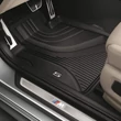 Kép 2/3 - Gyári BMW G30 G31 Allweather tépőzáras fekete első gumiszőnyeg szett 51472473486