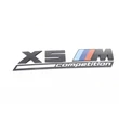 Kép 2/5 - Gyári BMW F95 G05 "X5M Competition" fekete - színes csomagtartó felirat 51148096408