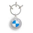 Gyári BMW 2024 rozsdamentes - üveg kerek logós kulcstartó 80275A7E4B8