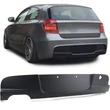 Kép 2/7 - BMW E81 E87 2004-2013 M-packet hátsó lökhárítóba 135i stílusú utángyártott műanyag diffúzor