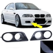 Kép 1/7 - BMW E46 M3 lökhárítóba lakk fekete légbeömlős ködlámpa keret