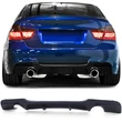 Kép 2/5 - BMW E90 M-packet lökhárítóba M Performance stílusú műanyag diffúzor kétoldali 1-1csöves