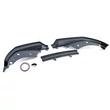 Kép 8/8 - BMW G22 G23 G26 M-packet F1 stílusú ABS műanyag lakkozott fekete 3részes koptató lippe