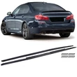 BMW F10 F11 M Performance stílusú lakkozott fekete alsó küszöb spoiler szett