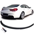 Kép 1/8 - BMW F06 Gran Coupe CS stílusú lakkozott fekete csomagtartó spoiler