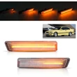 Kép 1/4 - BMW E36 facelift 1995-1999 E53 X5 1999-2005 átlátszó burás futófényes SMD LED oldalindex szett