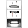 Kép 2/2 - BMW E12 E23 E24 E26 E28 E30 Z1 roadster fehér SMD LED rendszámtábla világítás