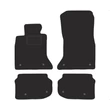 Kép 1/2 - BMW F10 F11 2010-2013 prémium fekete velúrszőnyeg szett kék piros cérnás varrással