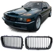 Kép 1/7 - BMW E38 limousine 1994-2001 facelift előtti stílusú lakkozott fekete vese