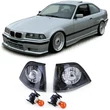 Kép 1/6 - BMW E36 coupe cabrio átlátszó búrás fekete hátterű első index pár
