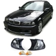 Kép 2/6 - BMW E46 2001-2003 coupe cabrio fekete-füst átlátszó burás első index pár