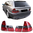 Kép 1/3 - BMW E46 1998-2005 Touring piros füst facelift optikás hátsó lámpa pár