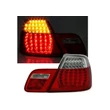 Kép 2/4 - BMW E46 2003-2006 coupe piros fehér burás LED-es hátsó lámpa pár
