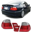 Kép 1/4 - BMW E46 2001-2005 limousine piros fehér LED-es hátsó lámpa pár