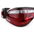 Kép 3/4 - BMW E60 LCI 2007-2010 limousine piros fehér átlátszó burás Lightbar LED-es hátsó lámpa pár