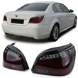 Kép 1/4 - BMW E60 LCI 2007-2010 limousine piros fekete füst Lightbar LED-es hátsó lámpa pár