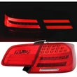 Kép 2/5 - BMW E92 2006-2010 piros fehér LCI optikás átlátszó burás Lightbar LED-es hátsó lámpa pár