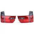 Kép 5/8 - BMW E53 X5 1999-2003 piros fekete kristály burás hátsó lámpa pár