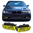 Kép 1/2 - BMW E36 sárga burás H1 ködlámpa pár kerettel