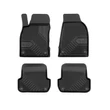 Kép 1/8 - Audi A4 S4 RS4 B7 Frogum No77 fekete 3D hótálcás TPE gumiszőnyeg szett 77407084