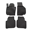 Kép 1/8 - Skoda Superb II Frogum No77 fekete 3D hótálcás TPE gumiszőnyeg szett 77407428