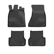 Kép 1/8 - Audi A6 C7 Frogum No77 fekete 3D hótálcás TPE gumiszőnyeg szett 77407459