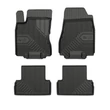 Kép 1/8 - Nissan X-Trail II Frogum No77 fekete 3D hótálcás TPE gumiszőnyeg szett 77408531