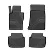 Kép 1/8 - BMW E46 X-Drive Frogum No77 fekete 3D hótálcás TPE gumiszőnyeg szett 77409668