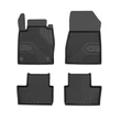 Kép 1/8 - Nissan Juke II Frogum No77 fekete 3D hótálcás TPE gumiszőnyeg szett 77409811
