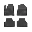 Kép 1/8 - Kia Soul EV II Frogum No77 fekete 3D hótálcás TPE gumiszőnyeg szett 77425781