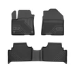 Kép 1/8 - Hyundai Kona Electric Frogum No77 fekete 3D hótálcás TPE gumiszőnyeg szett 77426207