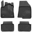 Kép 1/8 - Dacia Logan III No77 fekete 3D hótálcás TPE gumiszőnyeg szett 77427303