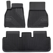 Kép 1/8 - Tesla Model S 2021-től Frogum No77 fekete 3D hótálcás TPE gumiszőnyeg szett 77428898