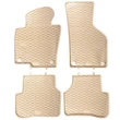 Kép 1/4 - VW Volkswagen Passat B6 B7 CC Geyer Prémium beige - bézs gumiszőnyeg szett patenttal
