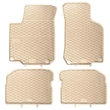 VW Volkswagen Jetta VI Geyer Prémium beige - bézs gumiszőnyeg szett patenttal
