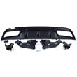 Kép 4/5 - Mercedes Benz W205 2014-2018 AMG LINE-hoz AMG stílusú utángyártott matt fekete hátsó diffúzor