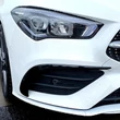 Kép 2/2 - Mercedes CLA C118 AMG-LINE-ra lakkozott fekete első ÉL spoiler