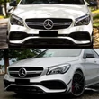 Mercedes CLA C117 X117 W117 2016-2019 AMG-LINE-ra lakkozott fekete koptató lippe