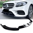 Kép 1/6 - Mercedes W213 2016-2020 AMG LINE ABS műanyag lakkozott fekete 3részes koptató lippe