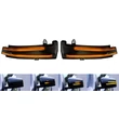 Kép 2/3 - Mercedes W176 W204 C204 W246 W216 W212 C207 C218 X204 X166 W221 füst búrás futófényes LED-es visszapillantó tükör index 