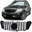 Kép 1/9 - Mercedes Benz ML W164 2005-2008 lakkozott fekete hűtőrács Panamerica AMG GT stílusban